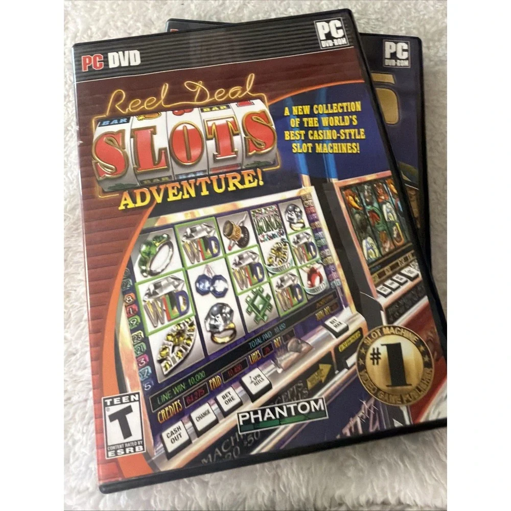 Lot Of 10 Slots PC CD-ROM Games Reel Deal Casino & WMS Slots Phantom Vintage